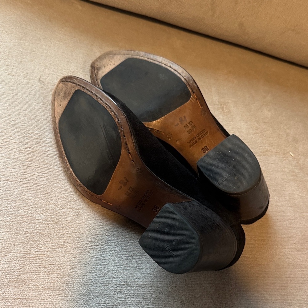 Moma Black Suede Heels - Picture 7 of 10